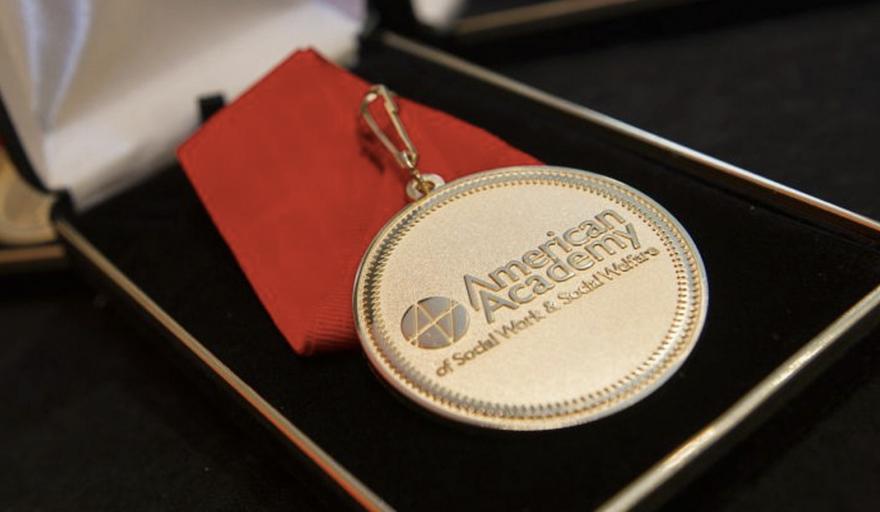 American Academy medal in box